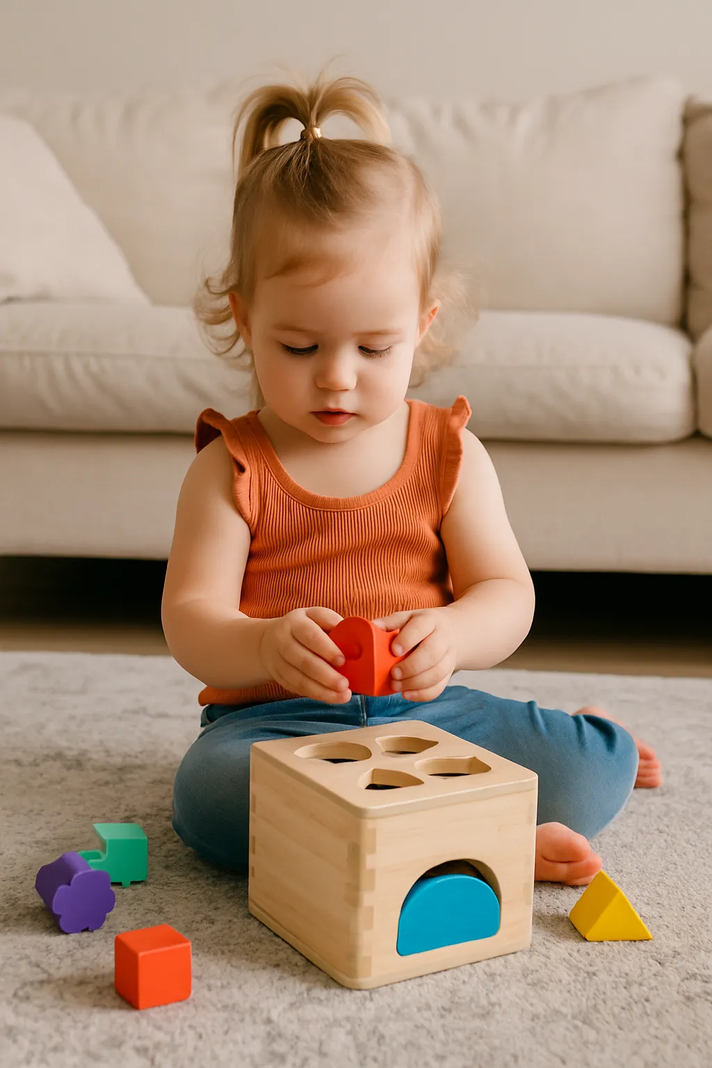 Toddler playing